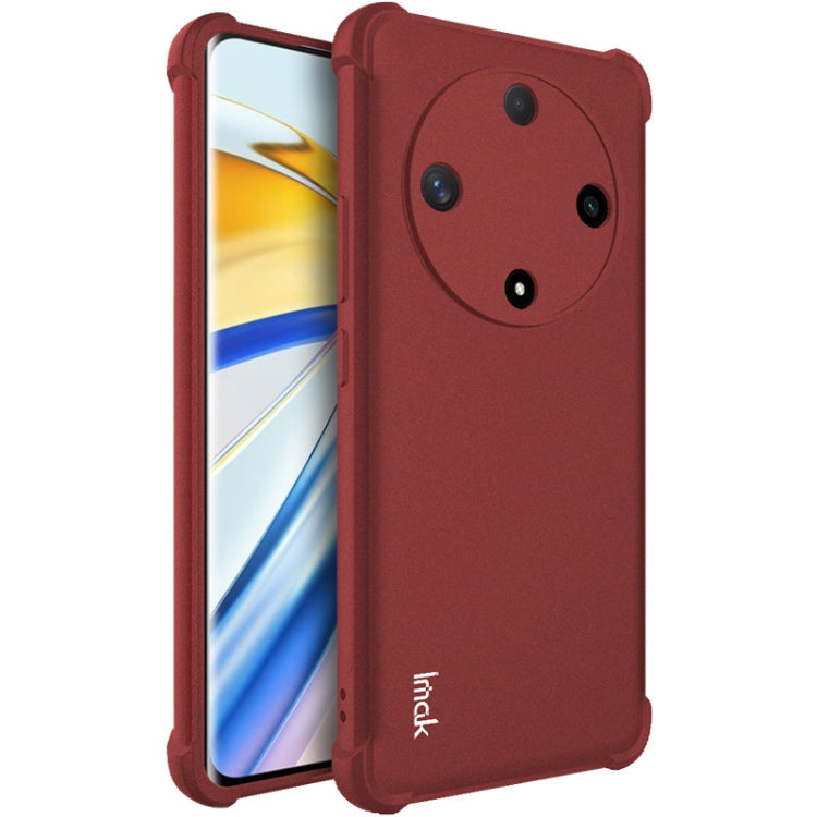 For Honor X9b 5G / Magic6 Lite 5G imak Shockproof Airbag TPU Phone Case(Matte Red)