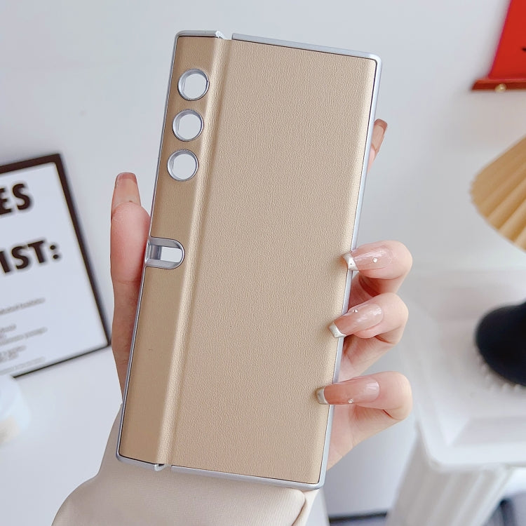 For Honor V Purse Morandi Pearlescent Paint Shockproof Phone Case(Gold)