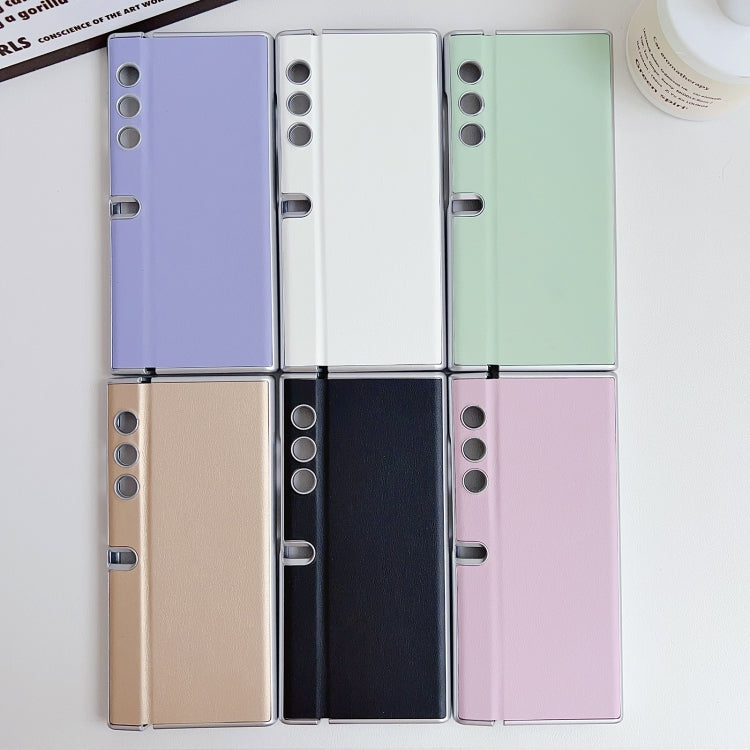 For Honor V Purse Morandi Pearlescent Paint Shockproof Phone Case(Purple)