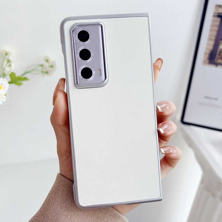 For Honor Magic Vs2 Morandi Pearlescent Paint Shockproof Phone Case(White)