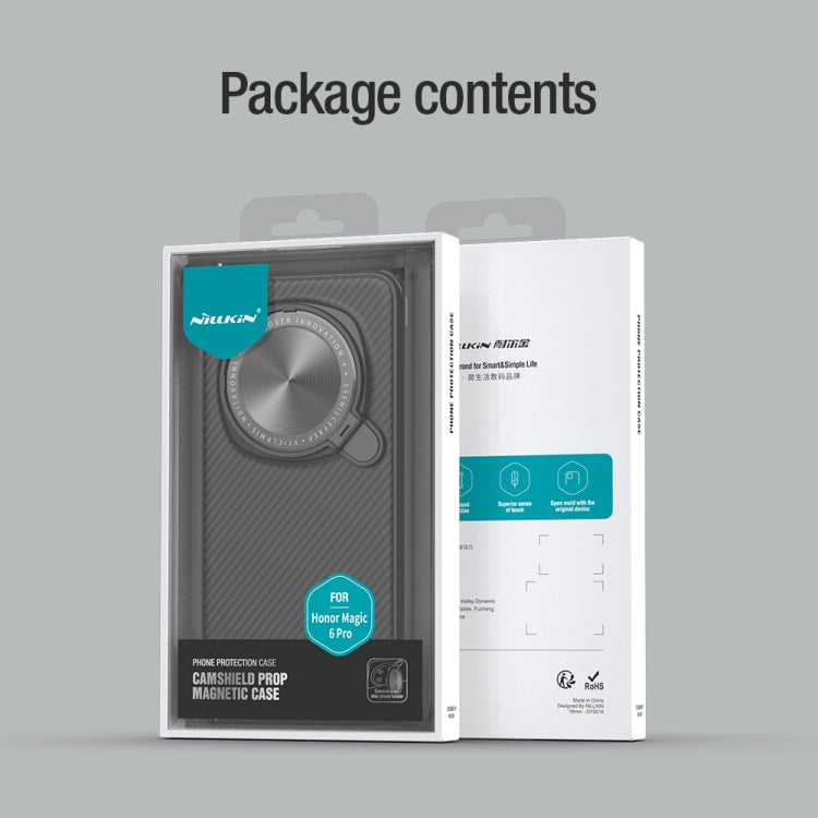 For Honor Magic6 Pro NILLKIN CamShield Prop CD Texture Mirror Phone Case(Blue)