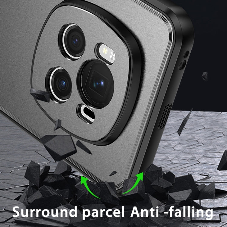 For Honor Magic6 Pro Frosted Metal Phone Case(Blue)