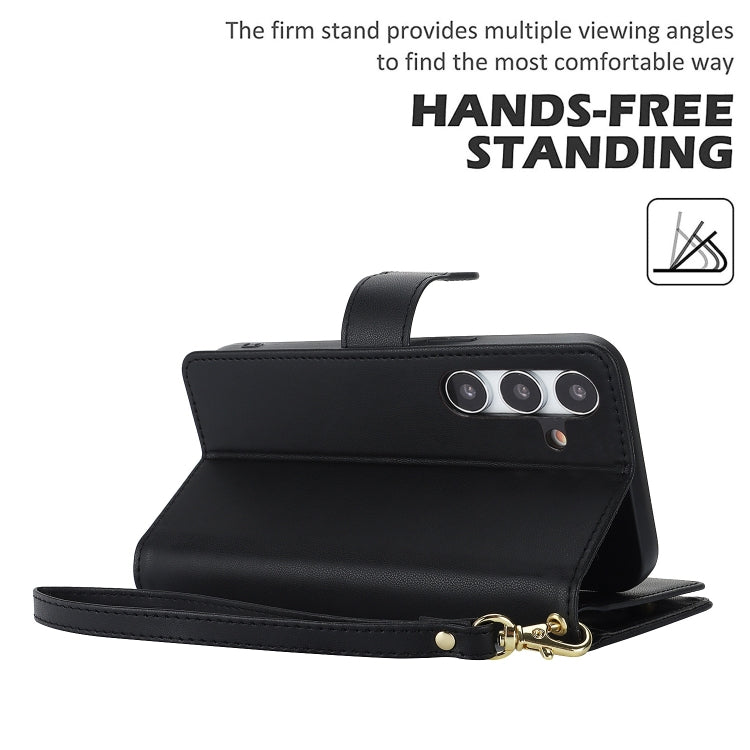 For Samsung Galaxy S24 5G Multi-Card Wallet RFID Leather Phone Case(Black)