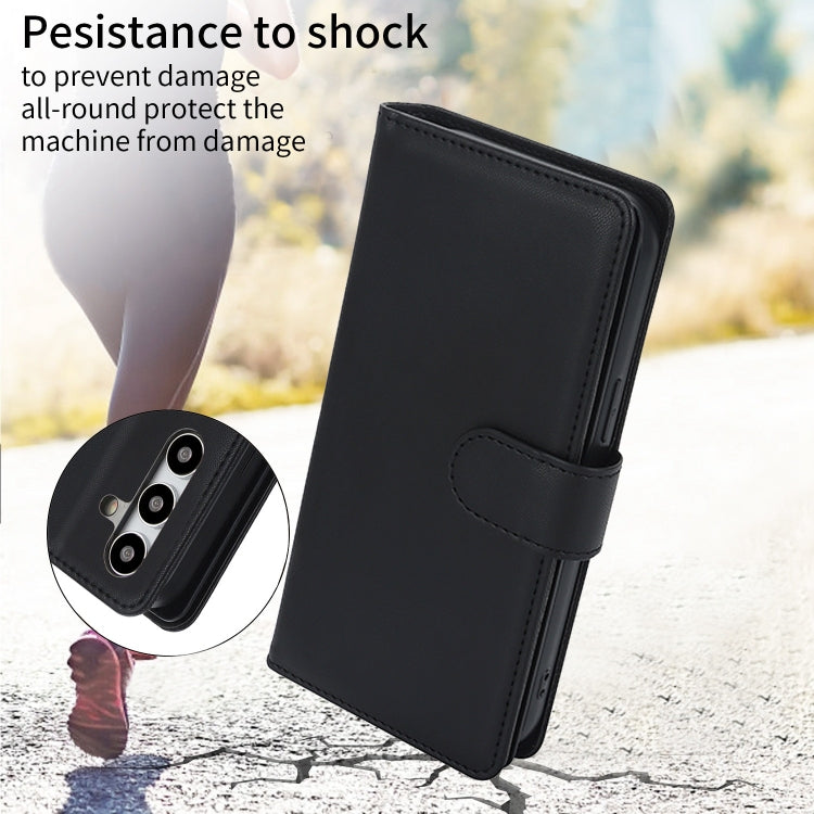 For Samsung Galaxy S24 5G Multi-Card Wallet RFID Leather Phone Case(Black)