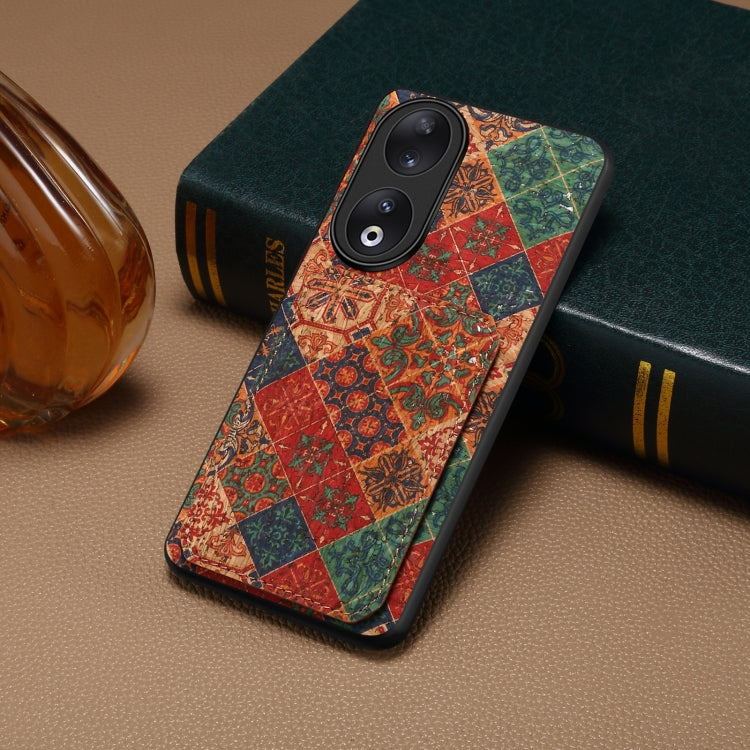 For Honor 90 Dual Card Slot Holder Phone Case(Winter Blue)