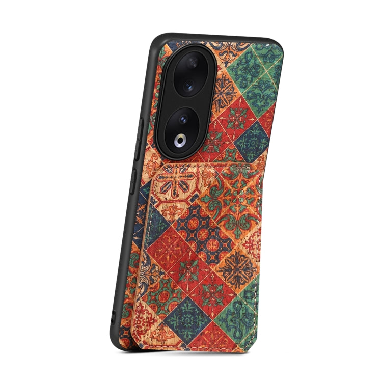 For Honor 90 Dual Card Slot Holder Phone Case(Winter Blue)