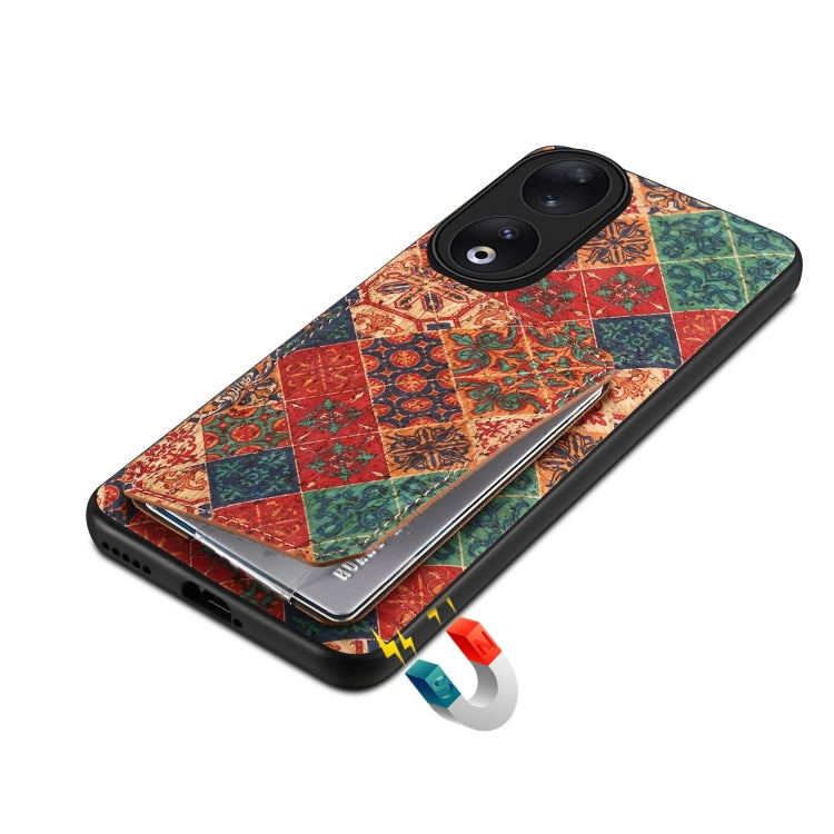 For Honor 90 Dual Card Slot Holder Phone Case(Winter Blue)