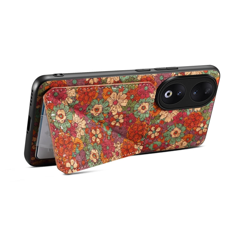 For Honor 90 Dual Card Slot Holder Phone Case(Summer Red)