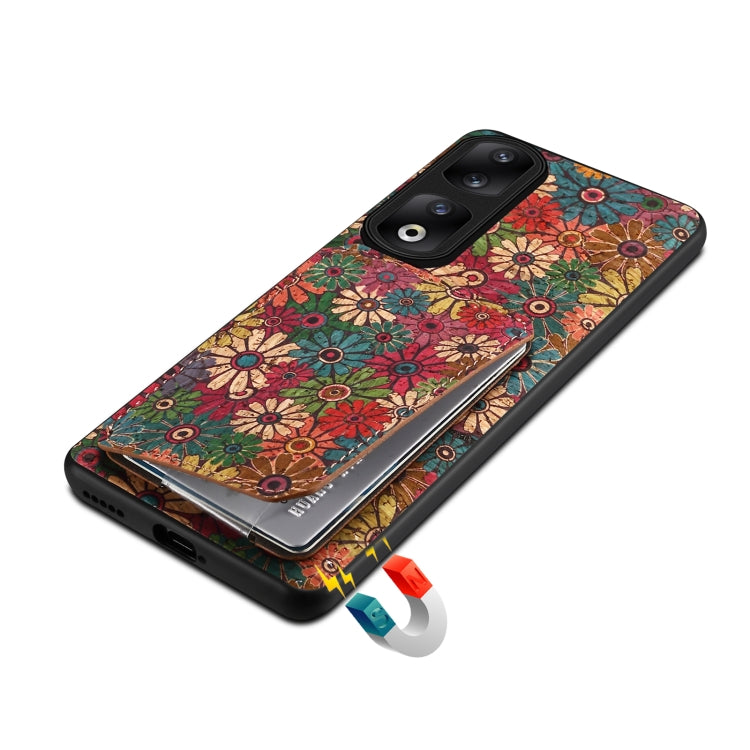 For Honor 90 Pro Dual Card Slot Holder Phone Case(Spring Green)