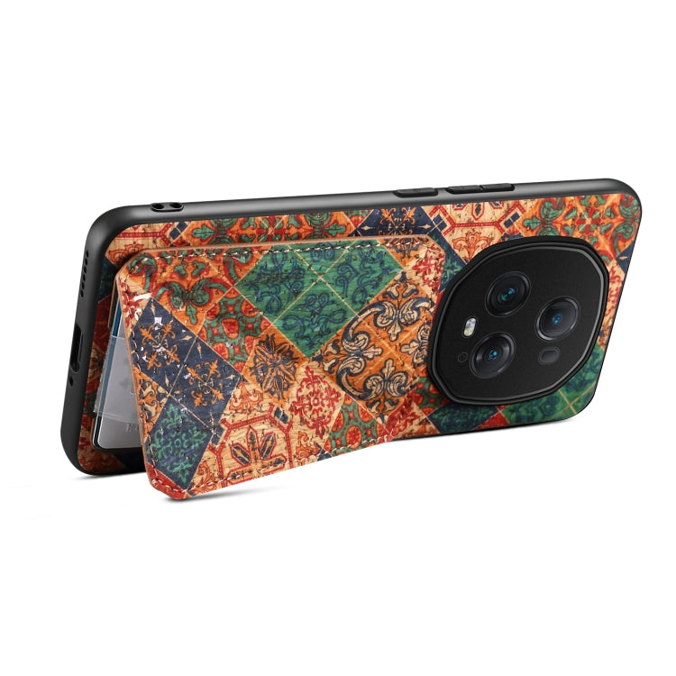 For Honor Magic5 Ultimate Dual Card Slot Holder Phone Case(Winter Blue)