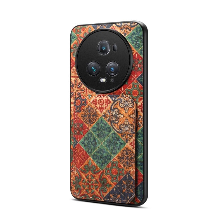 For Honor Magic5 Pro Dual Card Slot Holder Phone Case(Winter Blue)