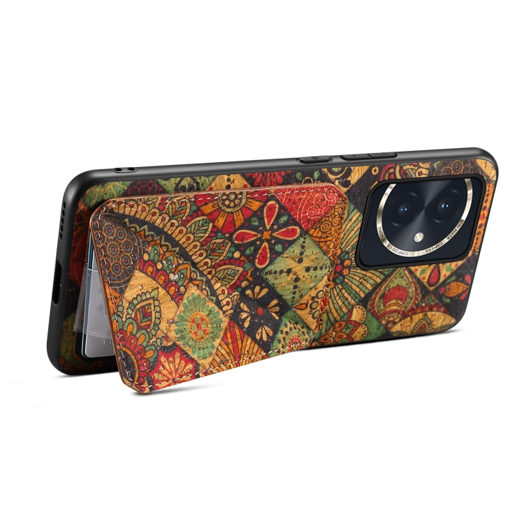 For Honor 100 Dual Card Slot Holder Phone Case(Autumn Yellow)