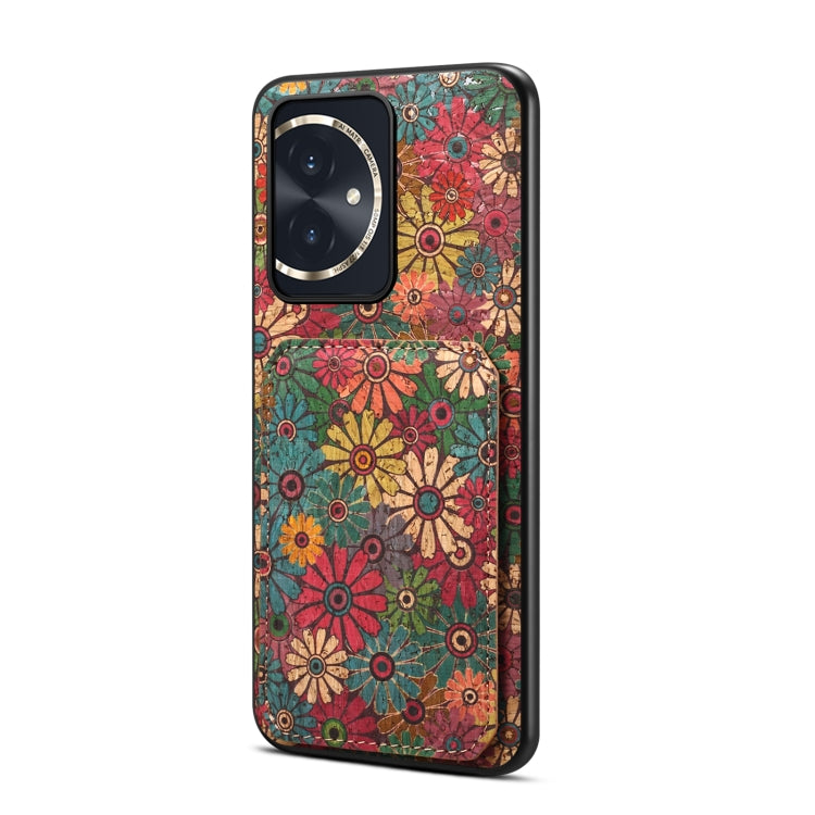 For Honor 100 Dual Card Slot Holder Phone Case(Spring Green)