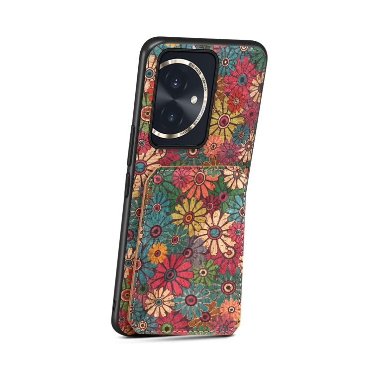 For Honor 100 Dual Card Slot Holder Phone Case(Spring Green)