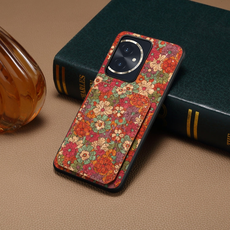 For Honor 100 Dual Card Slot Holder Phone Case(Summer Red)