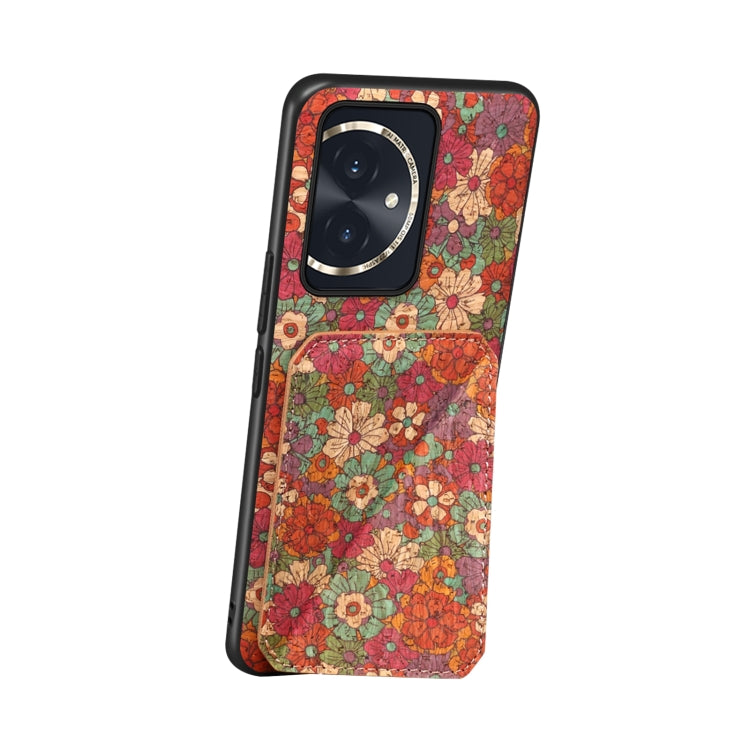 For Honor 100 Dual Card Slot Holder Phone Case(Summer Red)