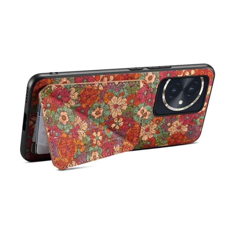 For Honor 100 Dual Card Slot Holder Phone Case(Summer Red)