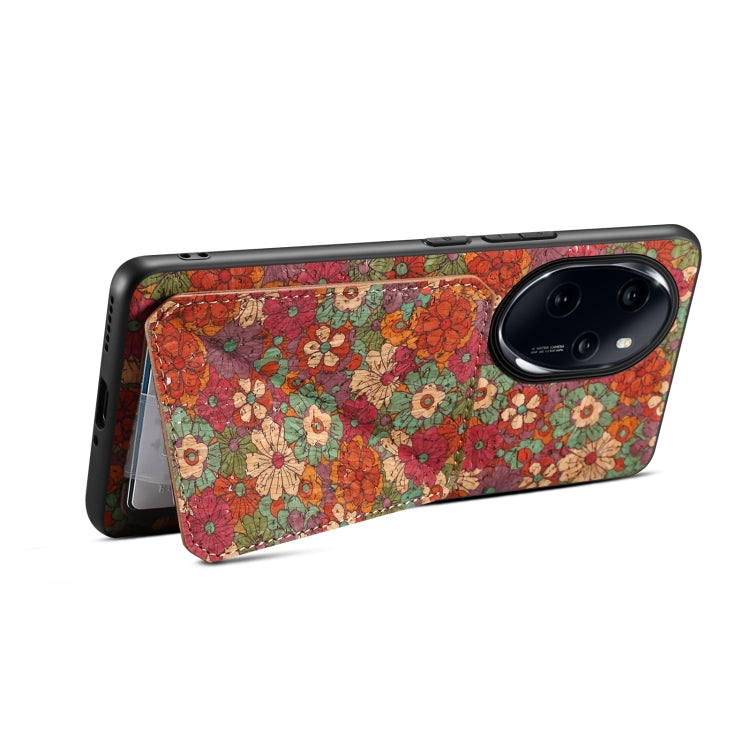 For Honor 100 Pro Dual Card Slot Holder Phone Case(Summer Red)