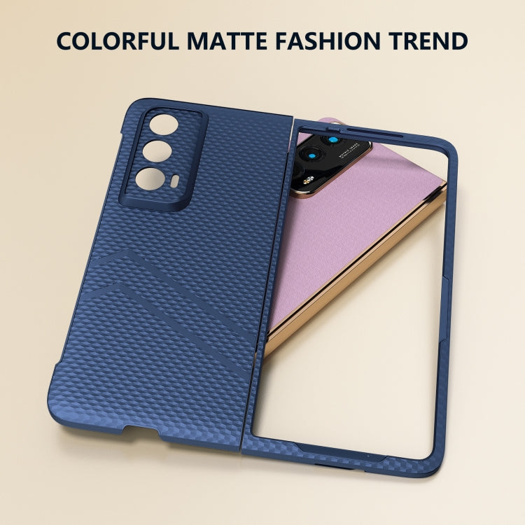 For Honor Magic Vs2 PC Frosted Texture Diamond Paint Shockproof Phone Case(Dark Blue)