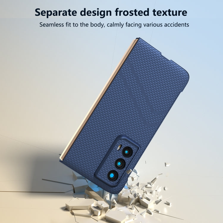 For Honor Magic Vs2 PC Frosted Texture Diamond Paint Shockproof Phone Case(Dark Blue)