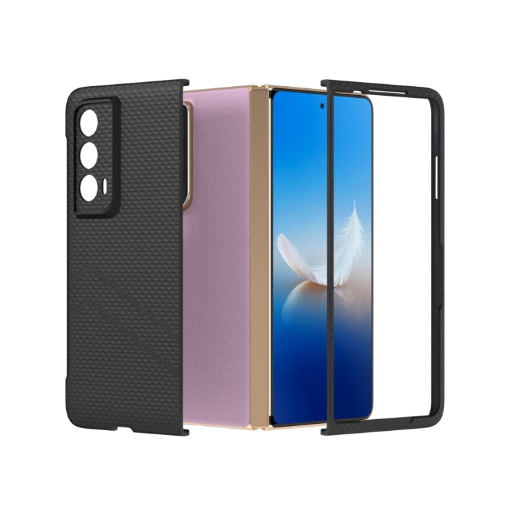 For Honor Magic Vs2 PC Frosted Texture Diamond Paint Shockproof Phone Case(Black)