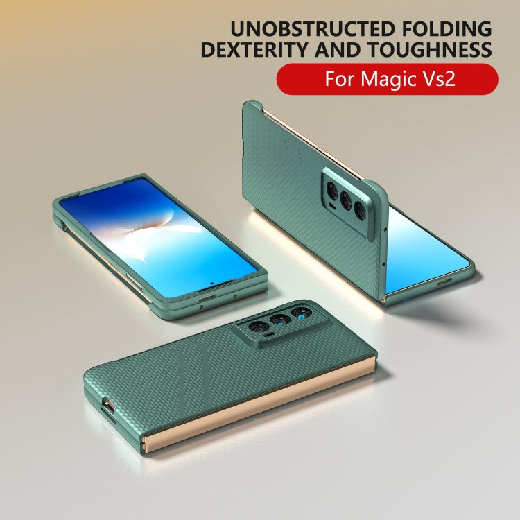 For Honor Magic Vs2 PC Frosted Texture Diamond Paint Shockproof Phone Case(Dark Green)