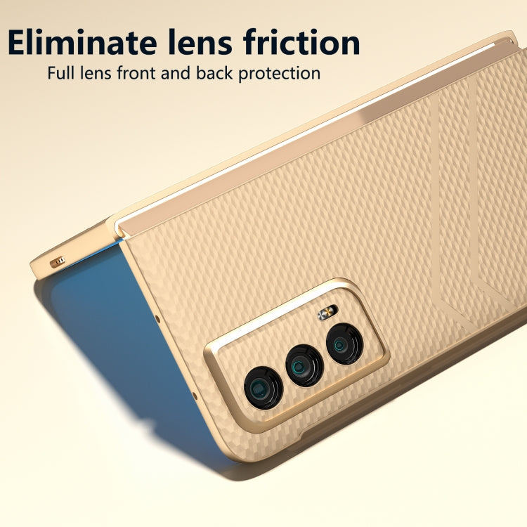 For Honor Magic Vs2 PC Frosted Texture Diamond Paint Shockproof Phone Case(Gold)