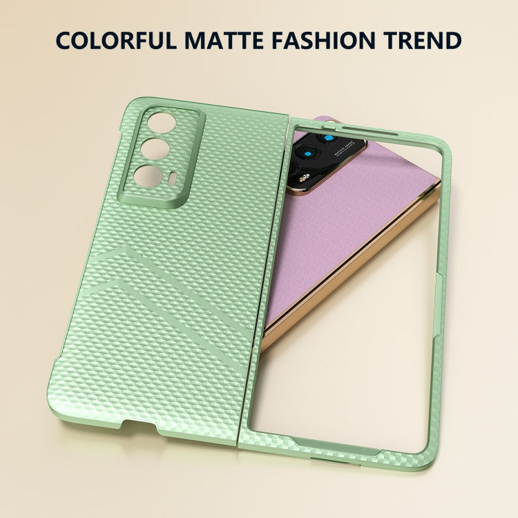 For Honor Magic Vs2 PC Frosted Texture Diamond Paint Shockproof Phone Case(Light Green)
