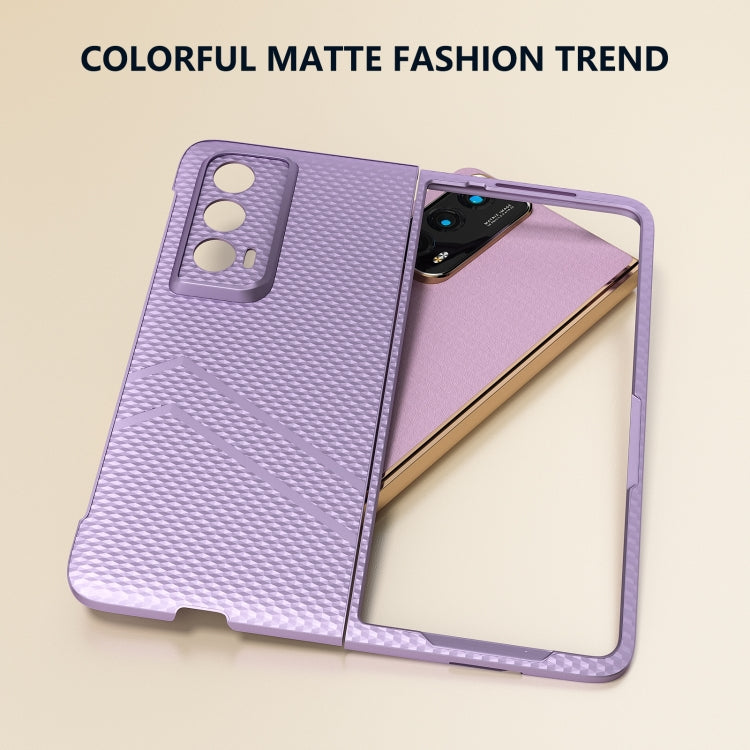 For Honor Magic Vs2 PC Frosted Texture Diamond Paint Shockproof Phone Case(Purple)