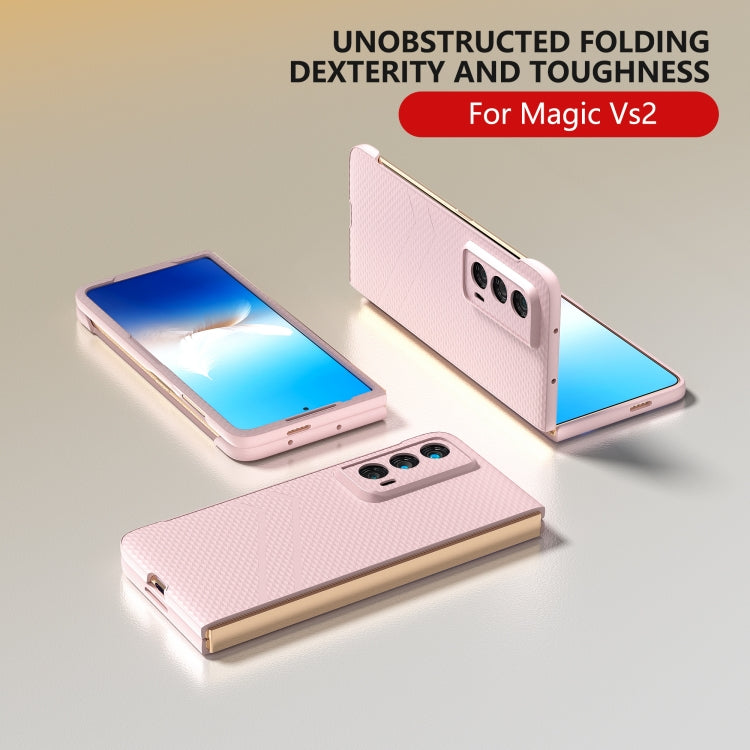 For Honor Magic Vs2 PC Frosted Texture Diamond Paint Shockproof Phone Case(Pink)