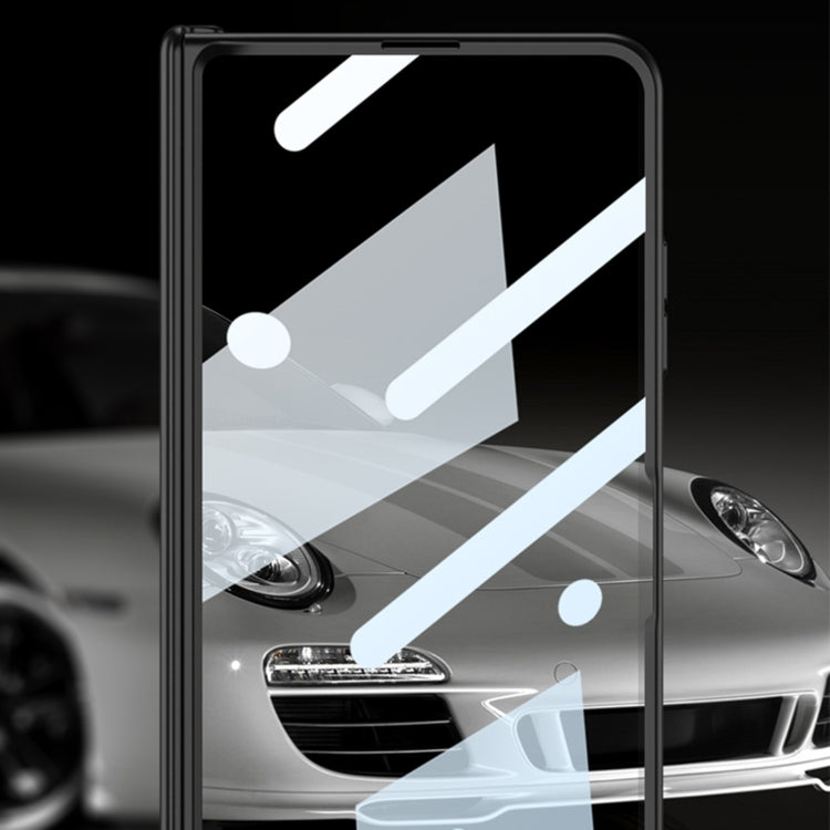 For Honor Magic V2 GKK Integrated Privacy Magnetic Folding Hinge All-inclusive Phone Case(Black)