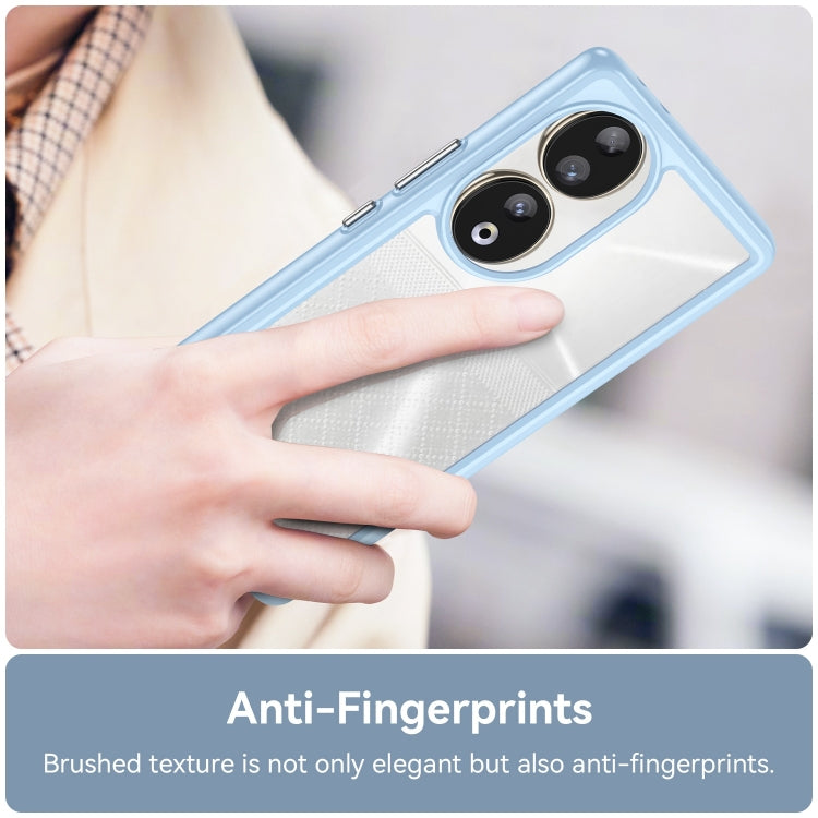 For Honor 90 Colorful Series Acrylic Hybrid TPU Phone Case(Blue)