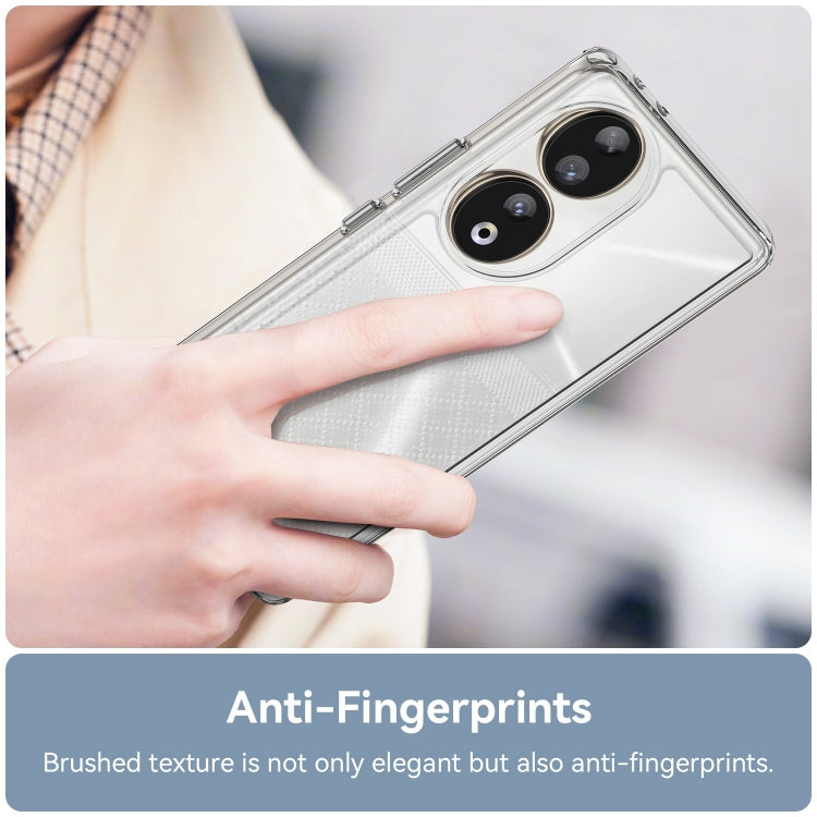 For Honor 90 Colorful Series Acrylic Hybrid TPU Phone Case(Transparent)