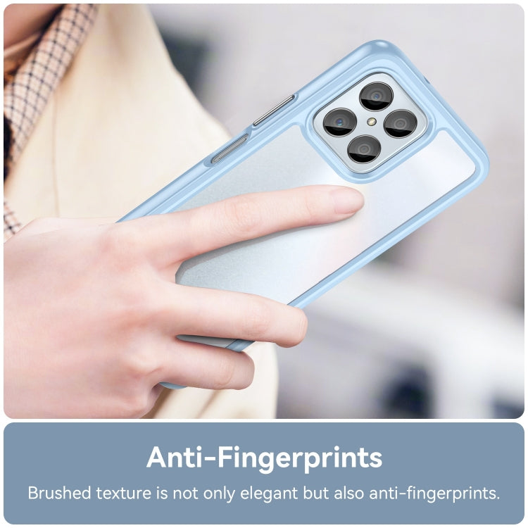 For Honor Play6C Colorful Series Acrylic Hybrid TPU Phone Case(Blue)