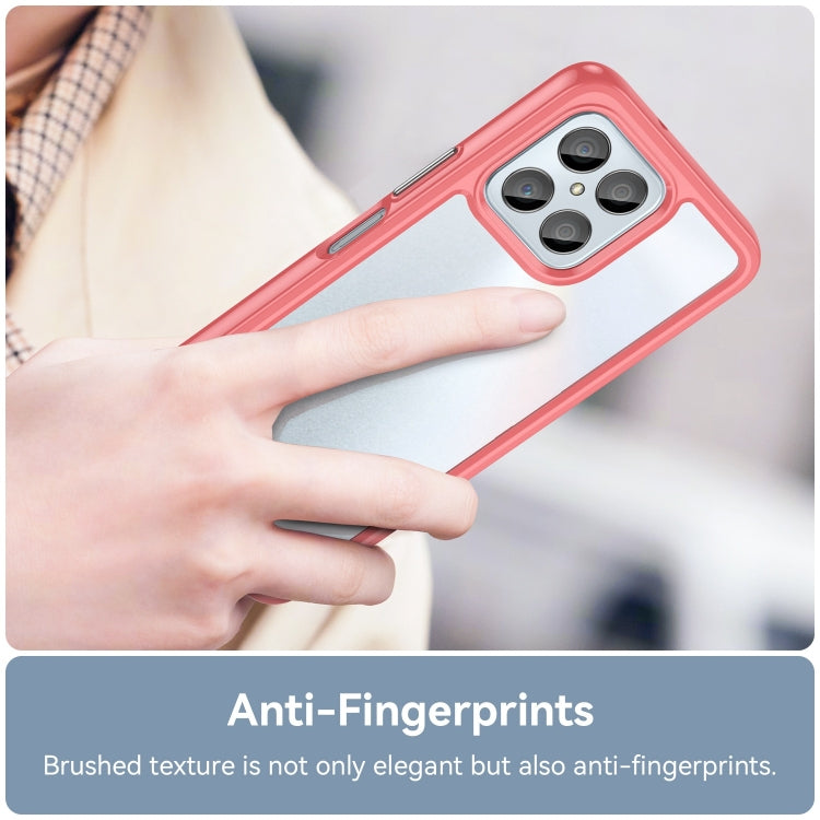 For Honor Play 30 Colorful Series Acrylic Hybrid TPU Phone Case(Red)