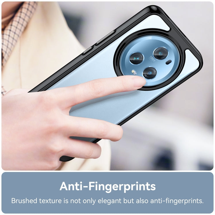 For Honor Magic5 Pro Colorful Series Acrylic Hybrid TPU Phone Case(Black)