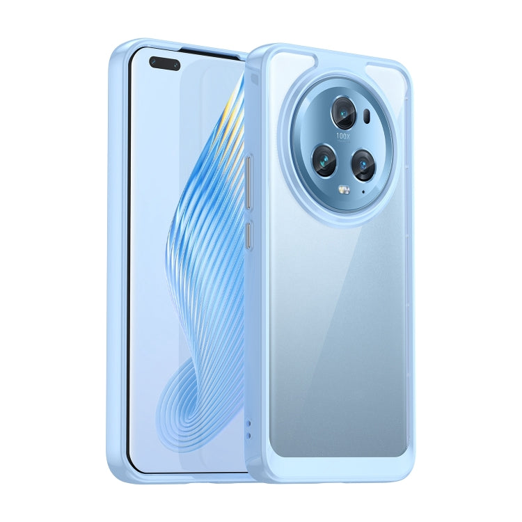 For Honor Magic5 Pro Colorful Series Acrylic Hybrid TPU Phone Case(Blue)