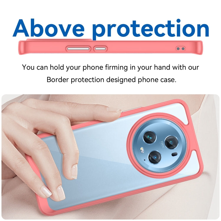 For Honor Magic5 Pro Colorful Series Acrylic Hybrid TPU Phone Case(Red)