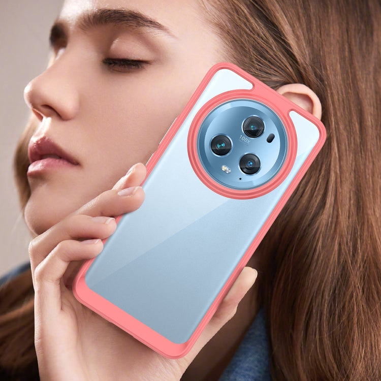 For Honor Magic5 Pro Colorful Series Acrylic Hybrid TPU Phone Case(Red)