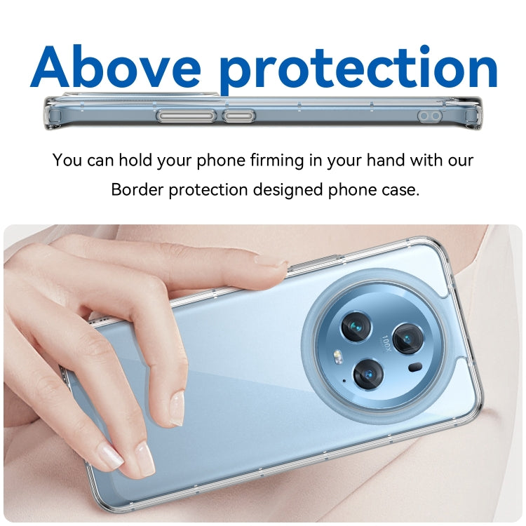 For Honor Magic5 Pro Colorful Series Acrylic Hybrid TPU Phone Case(Transparent)