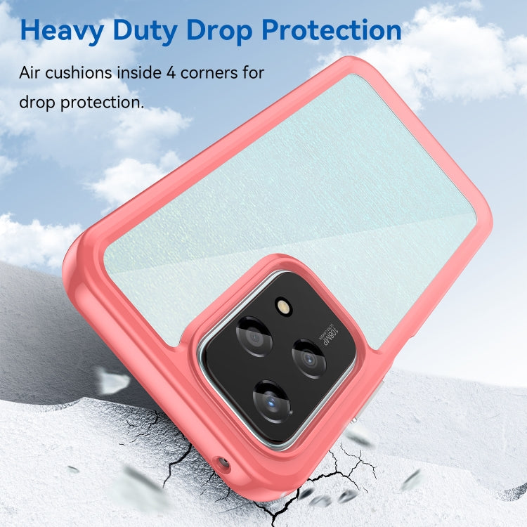 For Honor 200 Lite 5G Global Colorful Series Acrylic Hybrid TPU Phone Case(Red)