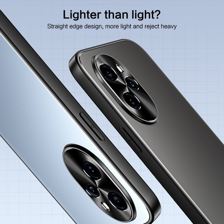 For Honor 100 Pro R-JUST RJ-61 Electroplating Frosted TPU + PC Phone Case(Grey)