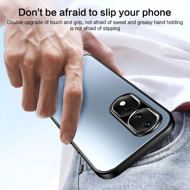 For Honor 80 Pro R-JUST RJ-61 Electroplating Frosted TPU + PC Phone Case with Holder(Blue)