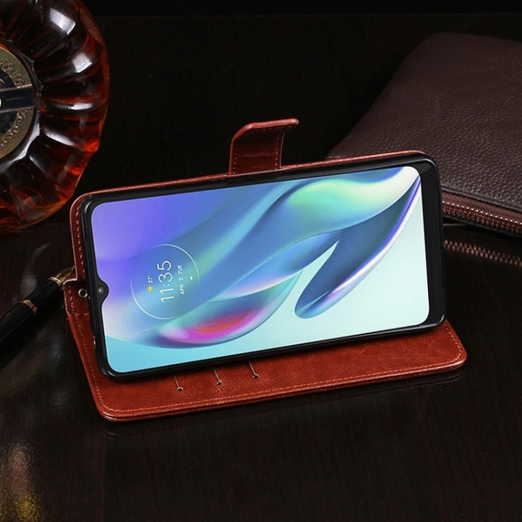 For Honor X9b idewei Crazy Horse Texture Leather Phone Case with Holder(Black)