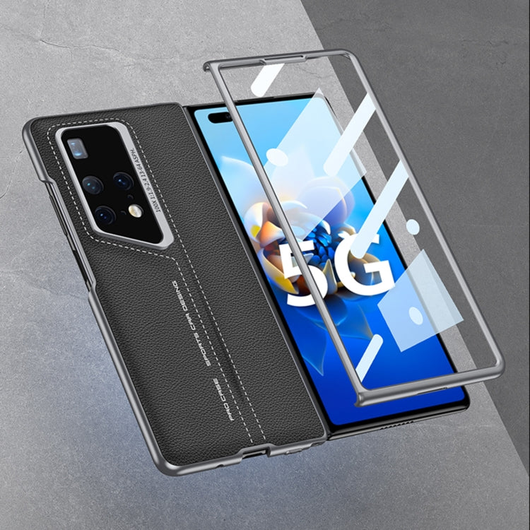 For Huawei MateX2 GKK Integrated Blade Ultra-thin Leather Full Coverage Phone Case(Grey)