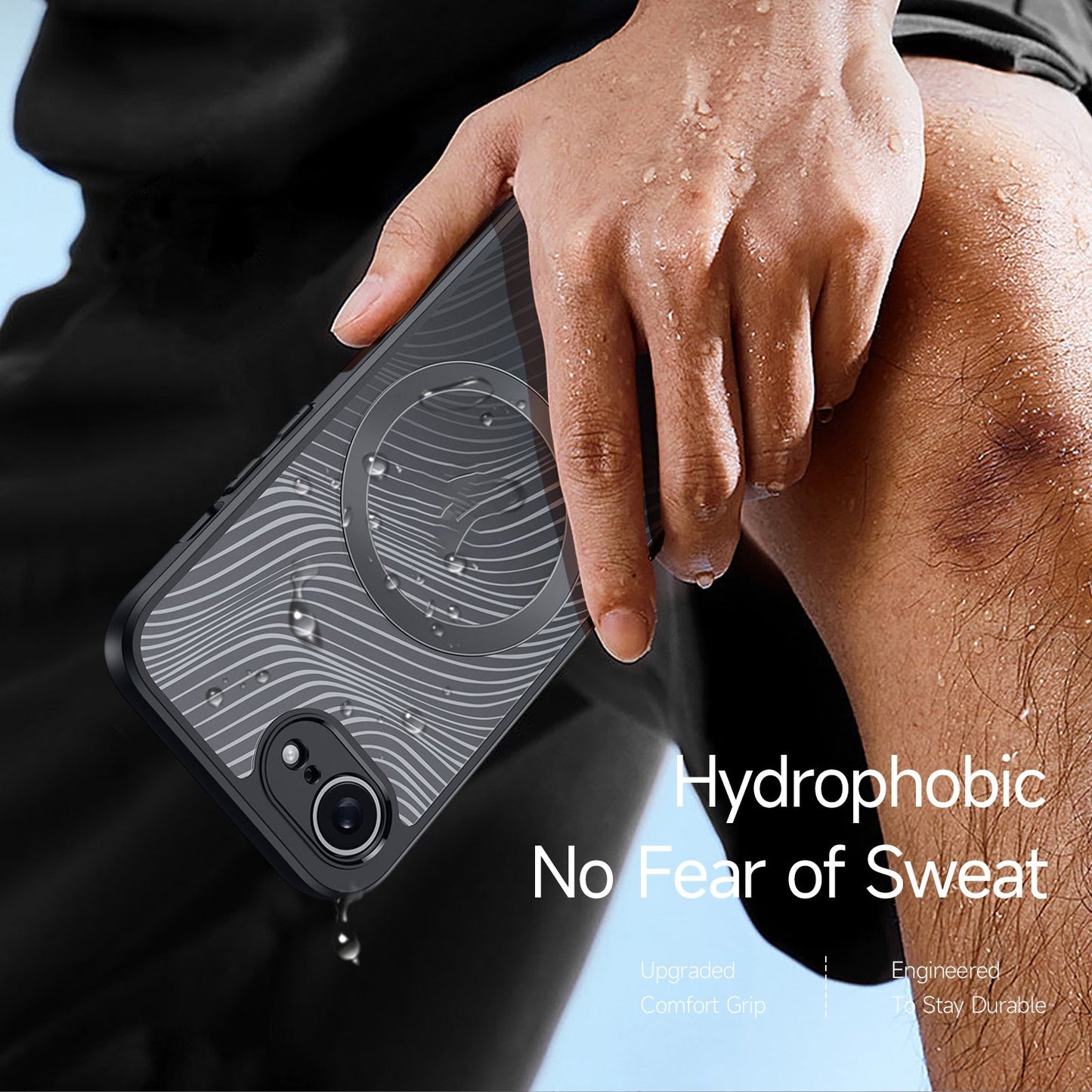 For iPhone 16e DUX DUCIS Aimo Mag Series TPU + PC MagSafe Frosted Feel Phone Case(Black)