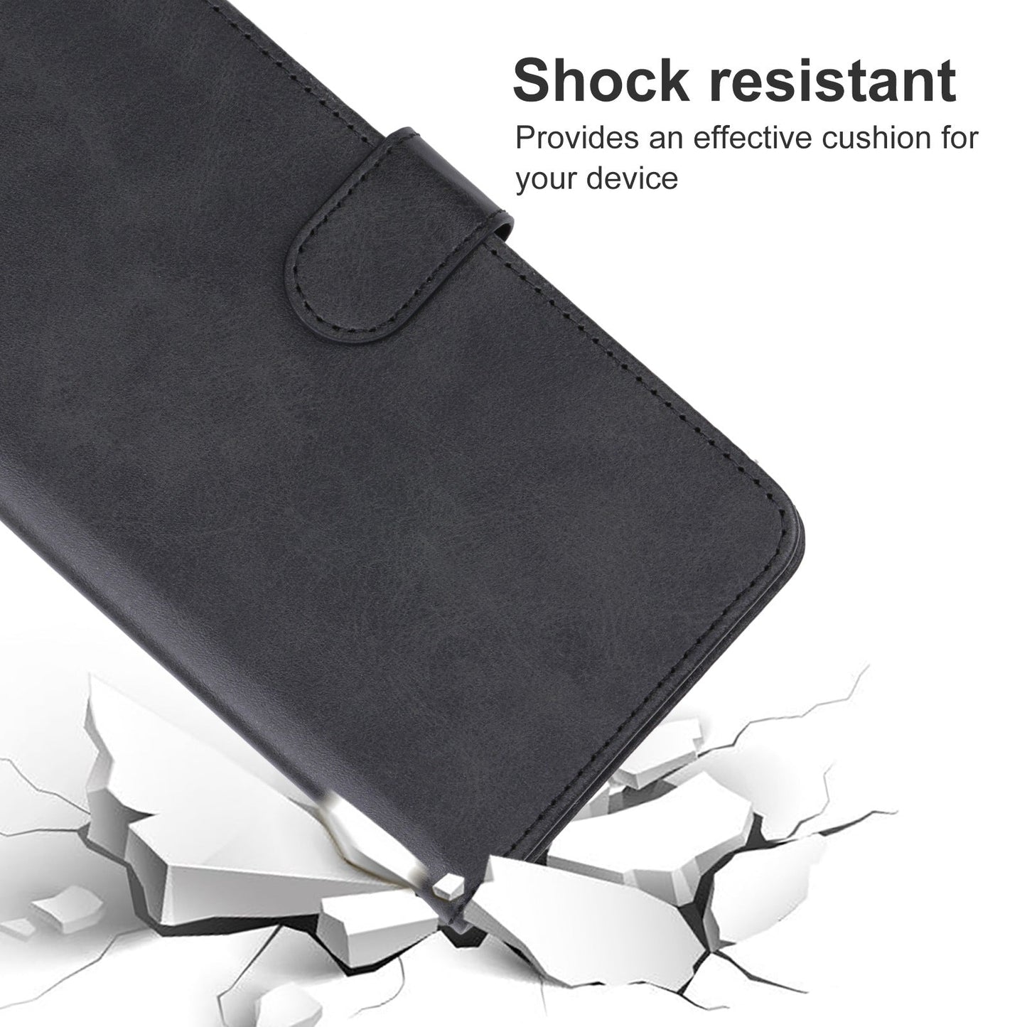 For iPhone 16e Leather Phone Case(Black)