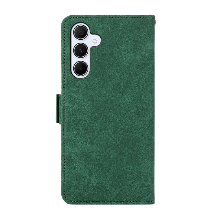 For Samsung Galaxy S24 5G ABEEL Frosted Magnetic RFID Leather Phone Case(Green)