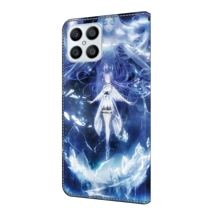 For Honor X8 4G Crystal Painted Leather Phone case(Magic Fairy)