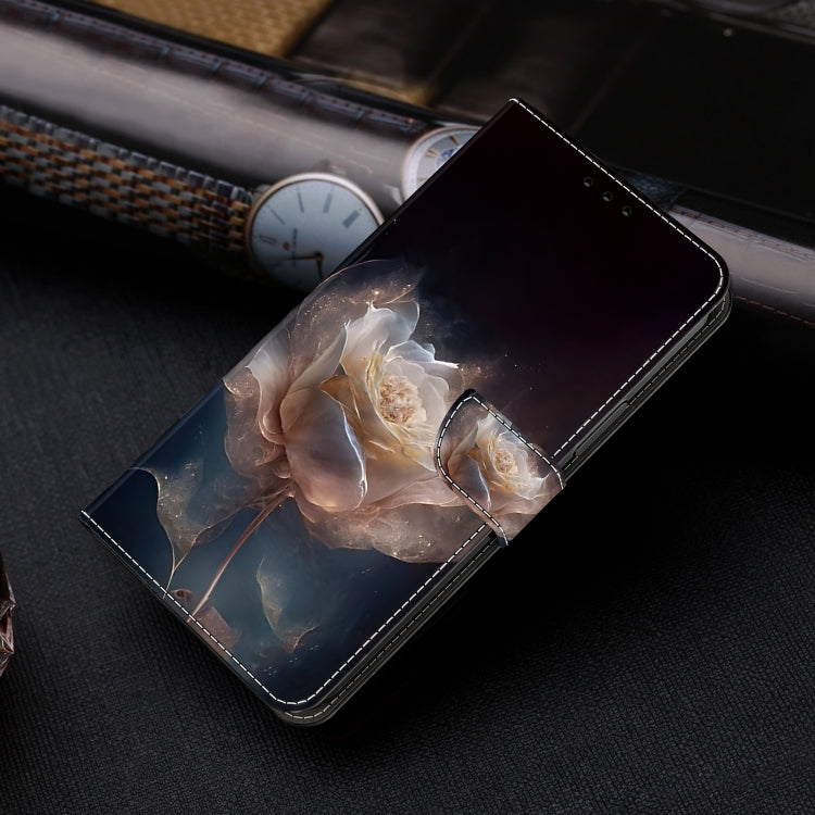 For Honor Magic5 Lite/X40 Crystal Painted Leather Phone case(Peony)